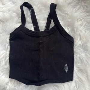 Black Free People Crop Top